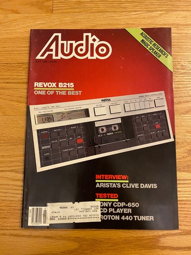Audio magazine july 1985 revox - audio,