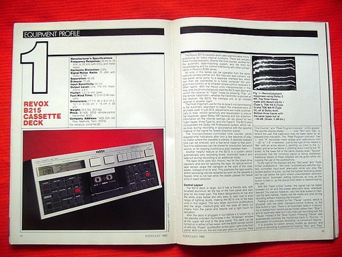 Revox b215 cassette - deck, test
