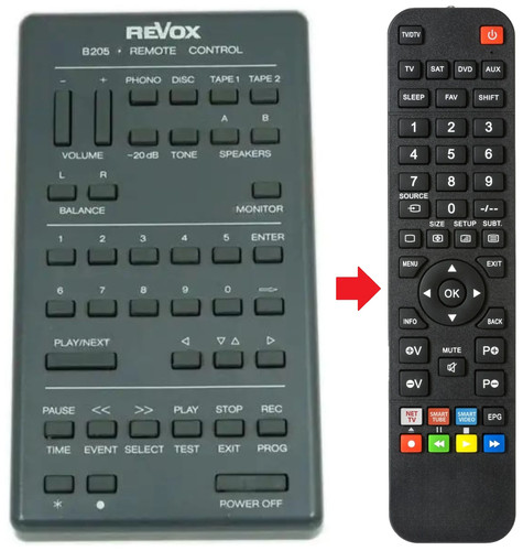 Telecomando adatto per revox - telecomando,