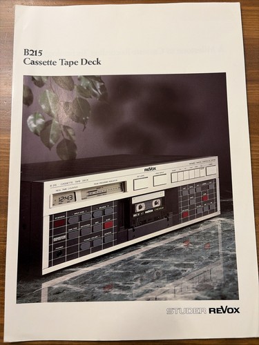 B215 cassette tape deck studer - b215,